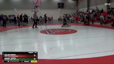75 lbs Semifinal - Jalan Smith, Arab Youth Wrestling vs Henry Smith, Elevate Wrestling Club