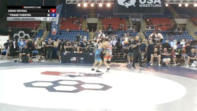106 lbs Cons. Quarters - Aidan Ortega, Illinois vs Frank Fuentes, California
