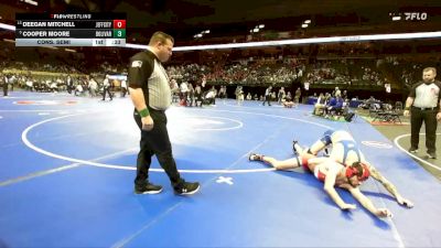 144 Class 3 lbs Cons. Semi - Cooper Moore, Bolivar vs Deegan Mitchell, Jefferson City