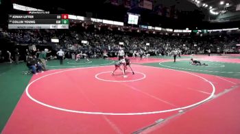 120 lbs Cons. Round 4 - Jonah Litter, GIR3 vs Collin Young, KAWA