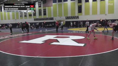 197 lbs Quarterfinal - Kingston Daniells Silva, Columbia - Unattached vs Reid Schroeder, Army