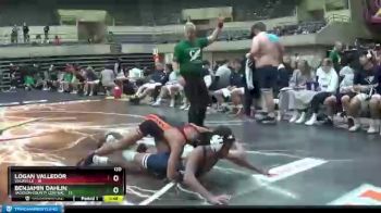 120 lbs Round 2 (4 Team) - Benjamin Dahlin, Jackson County Central vs Logan Valledor, Vacaville