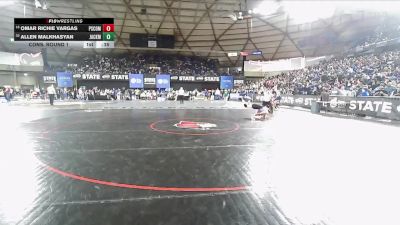 Boys 4A 157 lbs Cons. Round 1 - Allen Malkhasyan, Jackson vs Omar Richie Vargas, Pasco