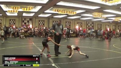 52 lbs Finals (8 Team) - Sam Levine, SVRWC Gold vs Will Whitney, Mat Assassins