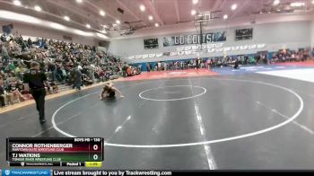 130 lbs Quarterfinal - Tj Watkins, Tongue River Wrestling Club vs Connor Rothenberger, RawTown Elite Wrestling Club