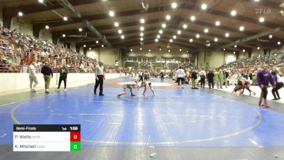 100-105 lbs Semifinal - Paris Watts, Georgia vs Kirra Mitchell, Rush Training Center