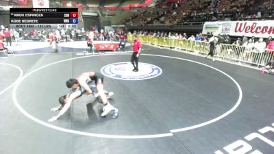 132 lbs Cons. Sub-rd Of 16 - Knox Espinoza, Surfside X Wrestling vs Kobe Negrete, Wright Wrestling Academy