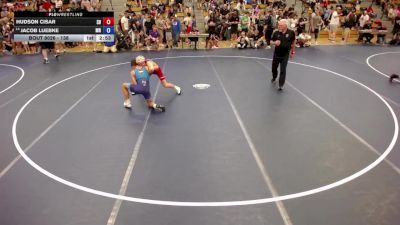 138 lbs Champ. Round 1 - Hudson Cisar, SD vs Jacob Luebke, MN