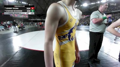 Boys 2A 132 lbs Cons. Round 3 - Stephen McKinnon, Bainbridge vs Johnny Vilona, Sequim