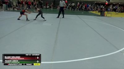 65 lbs Quarterfinal - Mason Leech, Immortal Athletics WC vs Blake Welinski, Pursuit Wrestling Minnesota