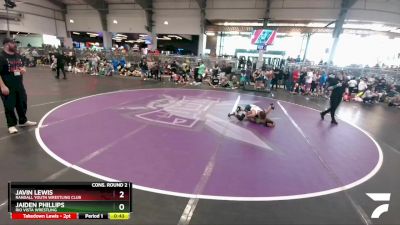 106 lbs Cons. Round 2 - Javin Lewis, Randall Youth Wrestling Club vs Jaiden Phillips, Rio Vista Wrestling