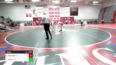 165 lbs Consi Of 8 #2 - Damon Michaels, UNATT - Edinboro vs Conor Holm, UNATT - Cleveland State