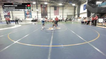 160 lbs Consi Of 8 #1 - Drezdyn Ballard, TX vs Gabe Johnson, PA