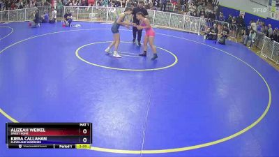 118 lbs Round 3 - Alizeah Weikel, Sweet Home vs Kiera Callahan, Cleveland Warriors