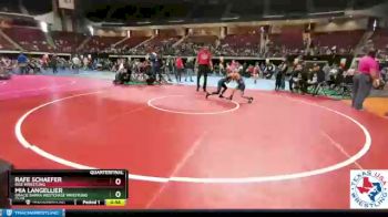 65 lbs Quarterfinal - Rafe Schaefer, Rise Wrestling vs Mia Langellier, Gracie Barra Westchase Wrestling Club