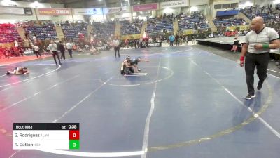81 lbs Consi Of 8 #2 - Giovanni Rodriguez, Alamosa Wrestling vs Ryan Dutton, Highland Recreation Association (hra)