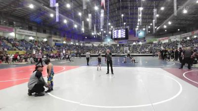 70 lbs Quarterfinal - Asher Ruybal, Sargent Farmers vs Ross Leyba Lll, La Junta Wolfpack