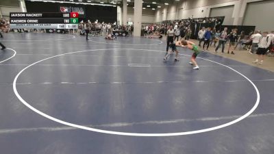 106 lbs Quarters - Jaxson Hackett, Lake Gibson High School Wrestling vs Kaemen Orine, Team Missouri Select