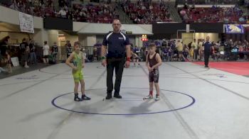 61 lbs Quarterfinal - Kamdyn Showers, Rustler Wrestling Club vs Axel Hoye, Sidney Wrestling Club