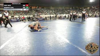 92 lbs Consi Of 16 #1 - Tory Rice, Prodigy Elite Wrestling vs Maddox Love, Husky Wrestling Club