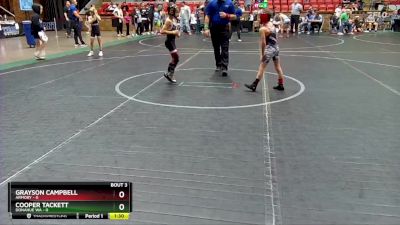 48 lbs Placement (4 Team) - Grayson Campbell, Armory vs Cooper Tackett, Donahue WA