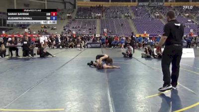 131 lbs Quarters & 1st Wb (16 Team) - Sarah Savidge, Life University vs Elizabeth Duvall, Texas Wesleyan