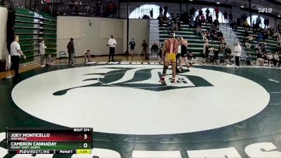 157 lbs Semifinal - Joey Monticello, Don Bosco vs Cameron Cannaday, Mount Saint Joseph