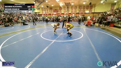 100 lbs Final - Maximus Blackwell, Broken Arrow Wrestling Club vs Michael Evans III, Tulsa Blue T Panthers