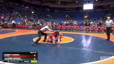 110 lbs Quarterfinal - Courben Session, Richton Park (Rich Township) vs Sydney Cannon, Mt. Zion