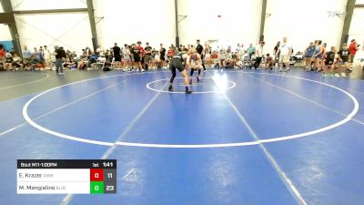 135 lbs Rr Rnd 4 - Ethan Krazer, Gold Medal WC vs Mason Mangialino, Blue Wave Barn