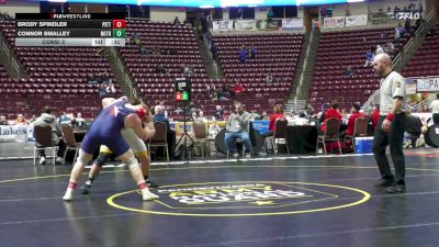 215 lbs Consi 3 - Brody Spindler, Pittston Area vs Connor Smalley, Notre Dame - GP