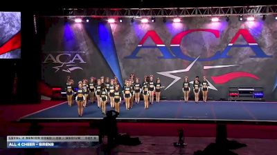 All 4 Cheer - Sirens [2026 L4 Senior Coed - D2 - Medium Day 2] 2026 ACA Grand Nationals