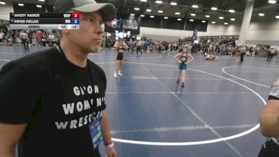 90 lbs Semis - Avery Haber, Wyoming Seminary College Preparatory High School Wrestling vs Piper Fields, Hawkeye Wrestling Academy