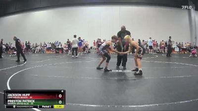 105 lbs Round 8 (10 Team) - Preston Patrick, Georgia United Blue vs Jackson Huff, Lake Gibson Braves