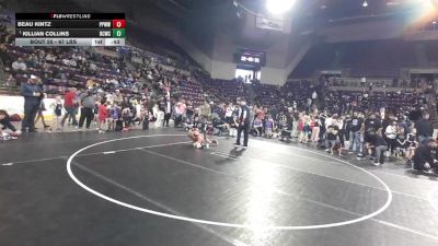 67 lbs Champ. Round 4 - Killian Collins, Bear Cave Wrestling Club vs Beau Kintz, Pikes Peak Warriors Wrestling