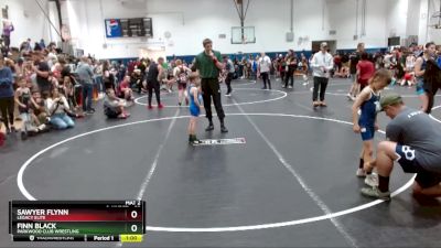 55 lbs Cons. Round 2 - Sawyer Flynn, Legacy Elite vs Finn Black, Parkwood Club Wrestling