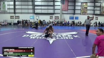 175 lbs Quarterfinals (8 Team) - James Smith, EAST CAROLINA WRESTLING ACADEMY vs Nick Jones, IRONTIDE WRESTLING CLUB