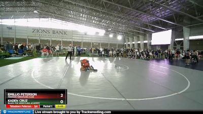 97 lbs Champ. Round 2 - Kaden Cruz, Black Fox Wrestling Academy vs Emillio Peterson, Madison Wrestling Club