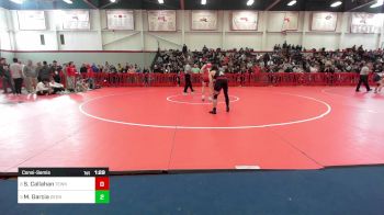 132 lbs Consolation - Sean Callahan, Tewksbury vs Mathew Garcia, Dedham