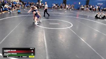 130 lbs Round 1 - Kaleigh Penas, Seward vs Aubree Bules, Minden