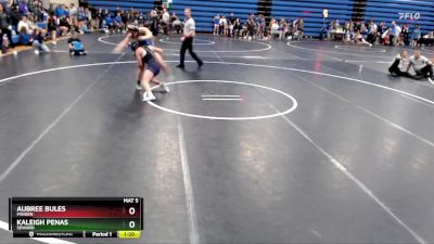 130 lbs Round 1 - Kaleigh Penas, Seward vs Aubree Bules, Minden