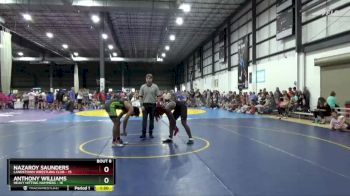 144 lbs Semis & 1st Wb (8 Team) - Nazaroy Saunders, LANDSTOWN WRESTLING CLUB vs Anthony Williams, HEAVY HITTING HAMMERS