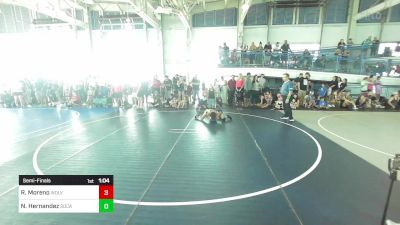 78 lbs Semifinal - Rudy Moreno, Wolves Den WC vs Nathaniel Hernandez, SoCal Hammers