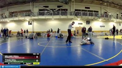 63 lbs Cons. Round 5 - William Crull, Northeastern Wrestling Club vs Tyson Doll, Indian Creek Wrestling Club