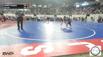 120 lbs Consi Of 16 #1 - Barrett Johnson, Pauls Valley Panthers Wrestling vs Eli Lam, Deer Creek Wrestling