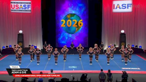 Twist & Shout - Tulsa - Adam & Eve [2026 L6 International Open Coed Non Tumbling Finals] 2026 The Cheerleading Worlds