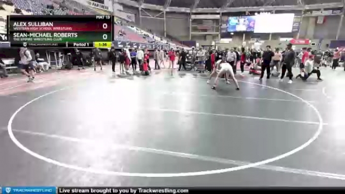 170 lbs Quarterfinal - Alex Sulliban, Western High School Wrestling vs ...