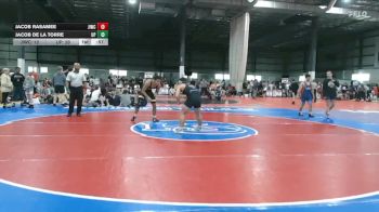 150 lbs Allday - Jacob Rasamee, JAMES ISLAND WRESTLING CLUB vs Jacob De La Torre, UNION PINES