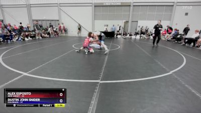 120 lbs Placement Matches (8 Team) - Alex Esposito, New Jersey vs Dustin John Snider, Colorado