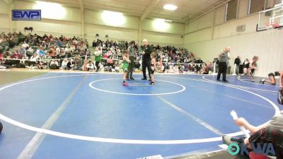 37-40 lbs Rr Rnd 1 - Kovee Bolin, Sallisaw Takedown Club vs Grace Odom, Van Buren Matdawgs